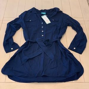 Escapada Navy Blue Long sleeve short Layla Dress.